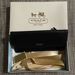 Coach Black Leather Bifold Wallet